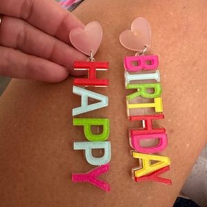 Happy Birthday earrings!!